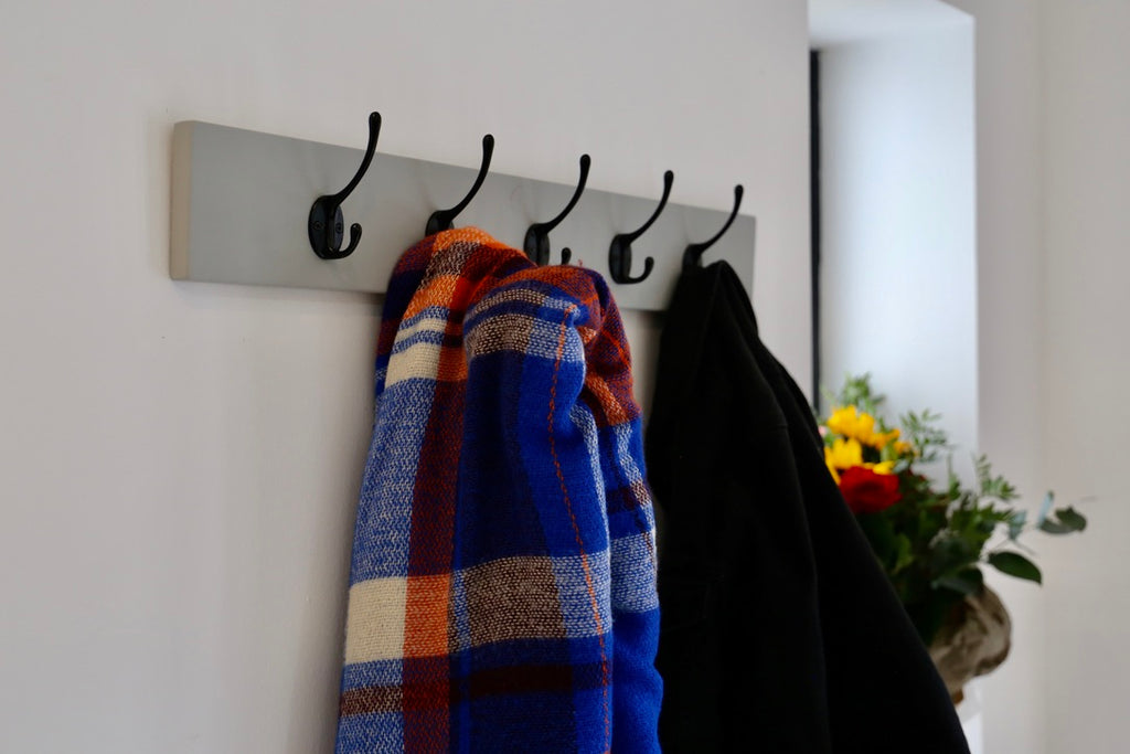 Beautiful light grey coat rack